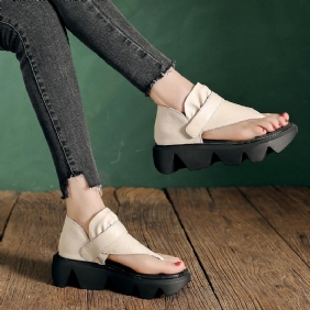 Flip-flops Damesandaler Kuskinnsplattform