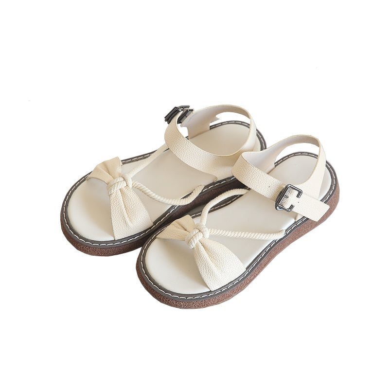 Sommer Kvinner Retro Mote Pu Casual Sandaler