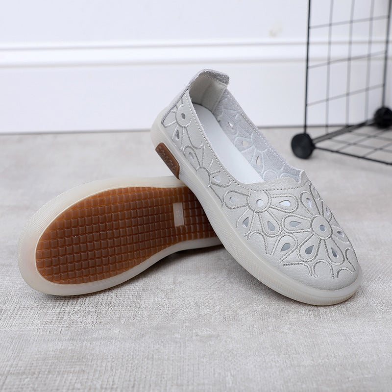 Sommer Retro Soft Hule Skinn Casual Sandaler