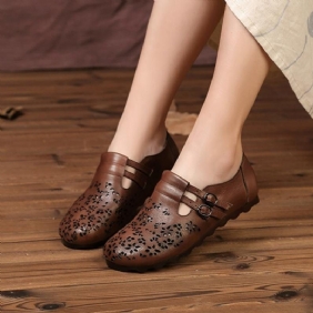 Spring Flat Retro Spenne Casual Sandaler 34-40