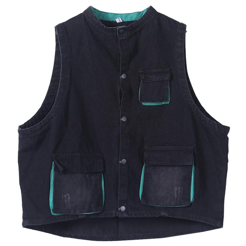 Høst Denim Vest Jakke