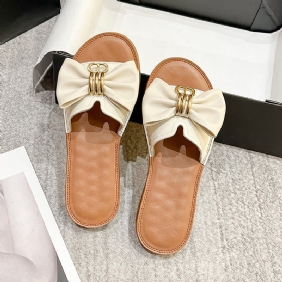 Dame Sommer Retro Fashion Leather Bowknot Tøfler