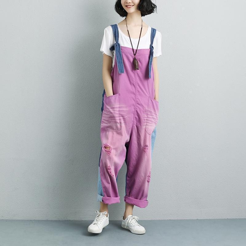 Dame Sommerlommer Motebroderte Jumpsuits