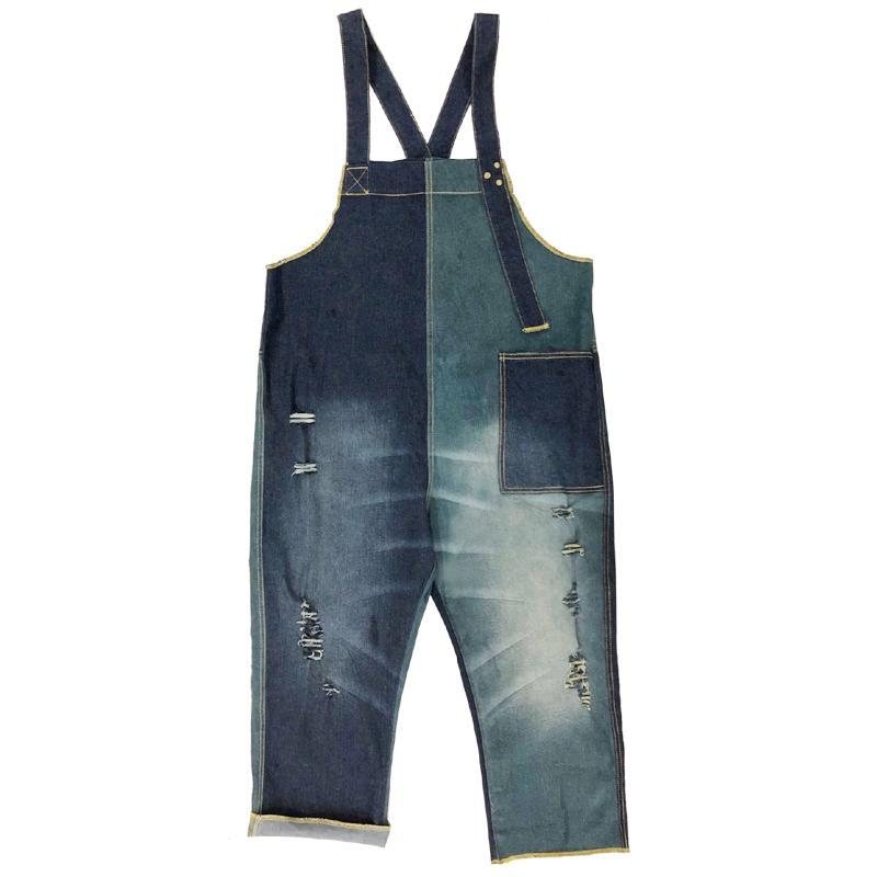 Denim Høst Retro Matchende Jumpsuit