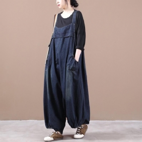 Løs Denim Jumpsuit