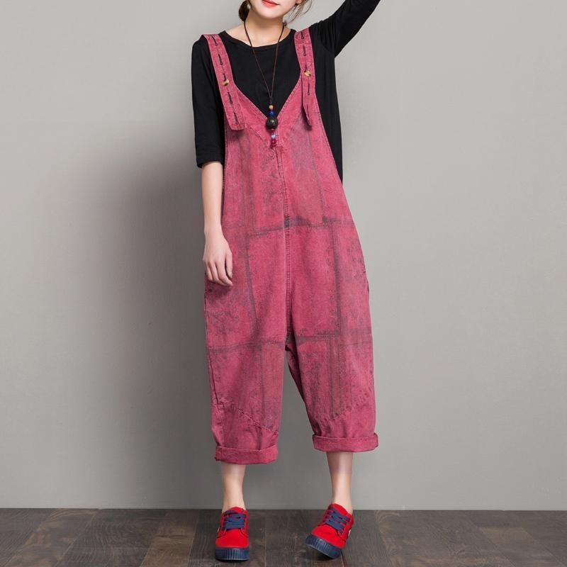 Sommer Ny Denim Løs Casual Jumpsuit