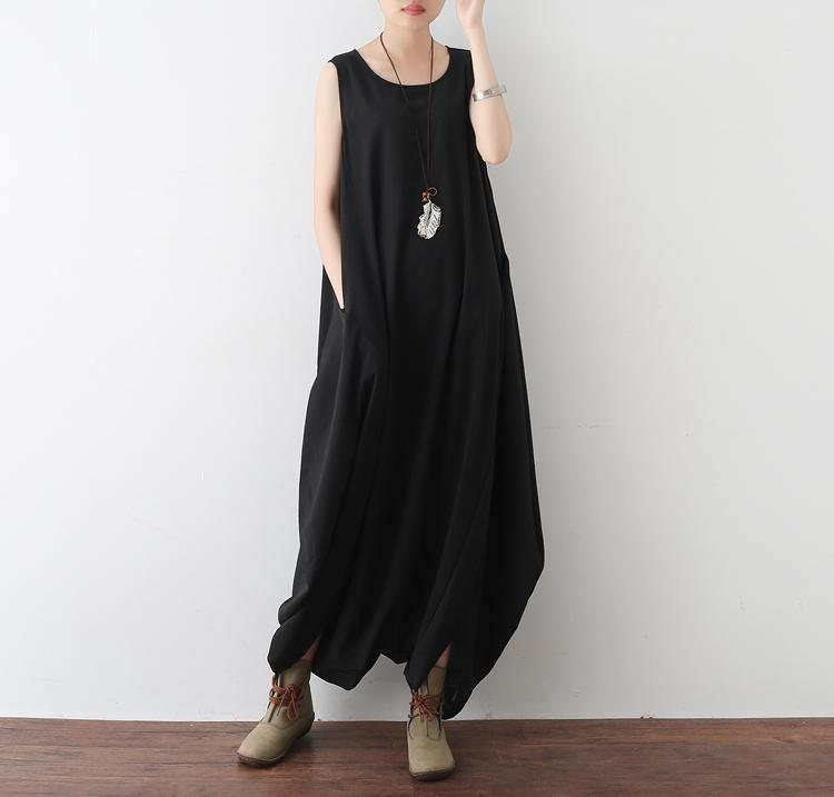 Sommer Stilig Løse Stropper Chiffon Hengende Jumpsuit