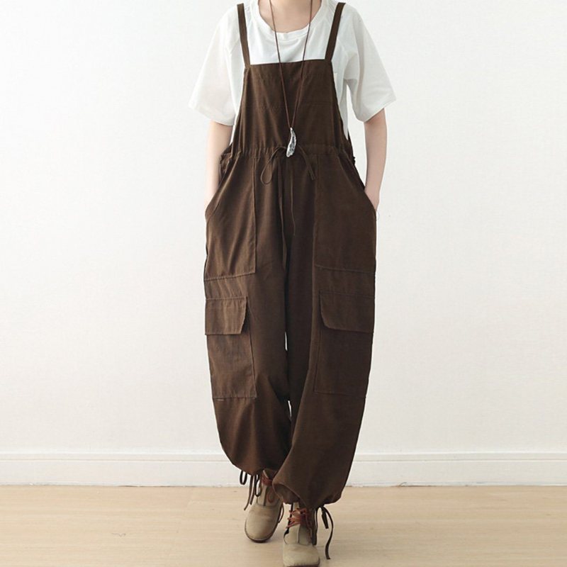 Stropp Løs Rett Casual Jumpsuit