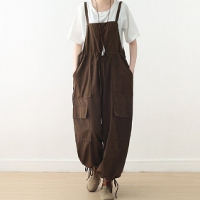 Stropp Løs Rett Casual Jumpsuit