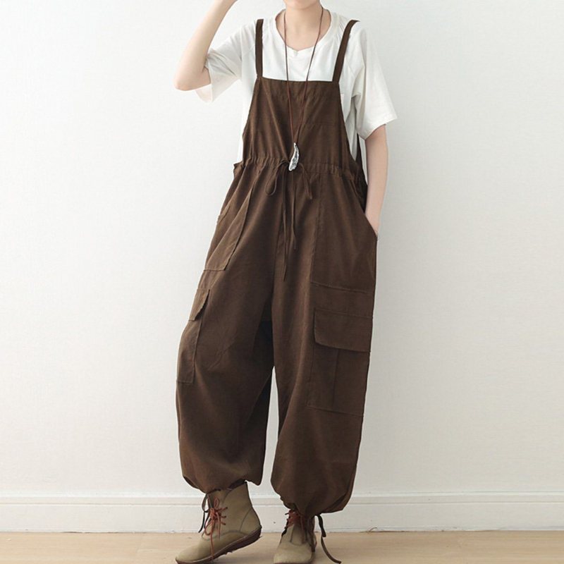 Stropp Løs Rett Casual Jumpsuit