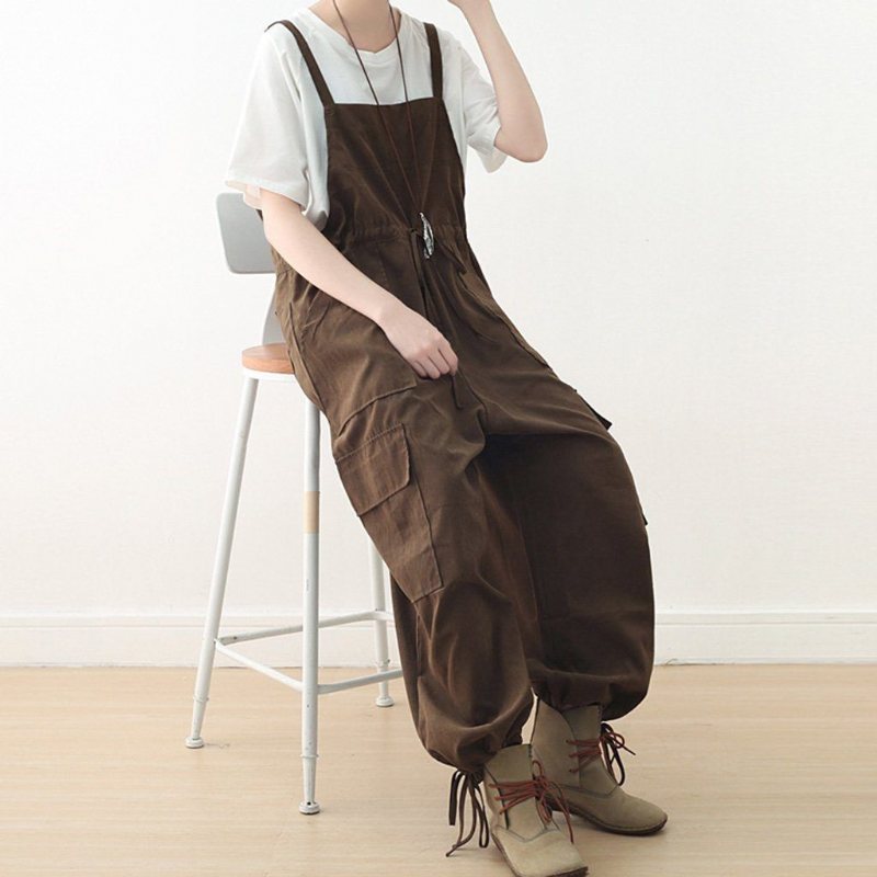 Stropp Løs Rett Casual Jumpsuit