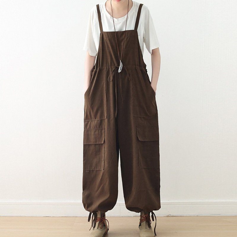 Stropp Løs Rett Casual Jumpsuit