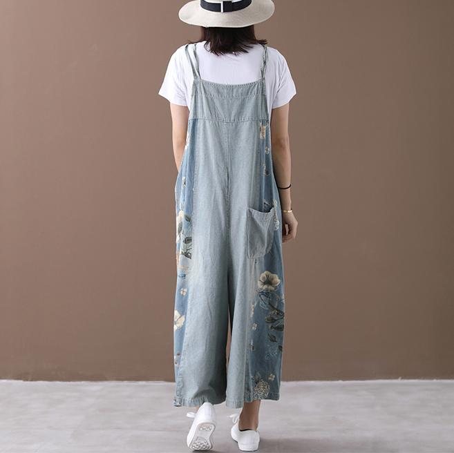 Uformelle Loose Printed Pockets Shift Jumpsuits