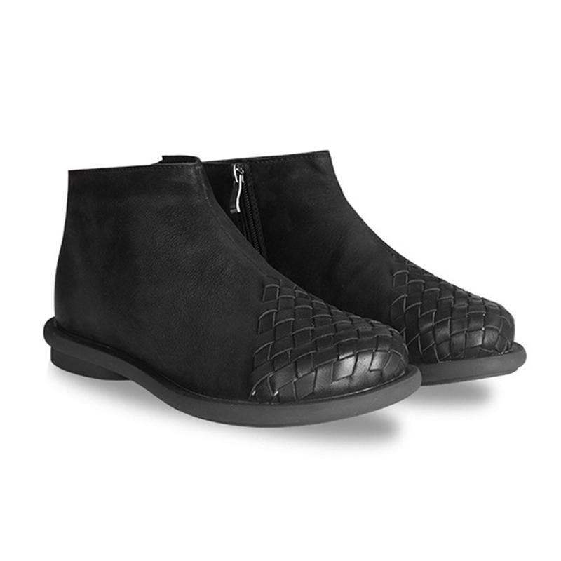 Dame Retro Rund Toe Fashion Boots