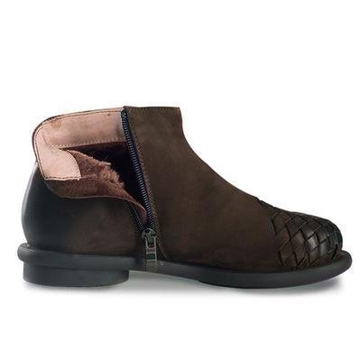 Dame Retro Rund Toe Fashion Boots