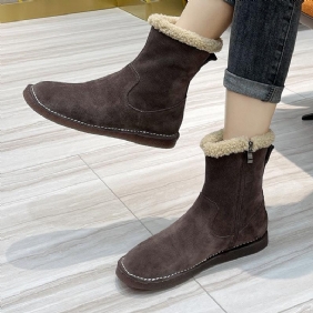 Dame Retro Winter Warm Thicken Leather Boots