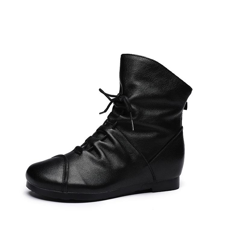 Høst Håndlagde Retro Leather Casual Boots