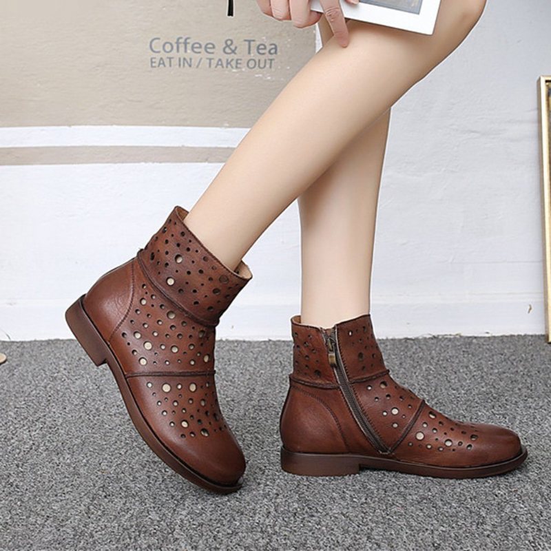 Hule Retro Casual Short Boots