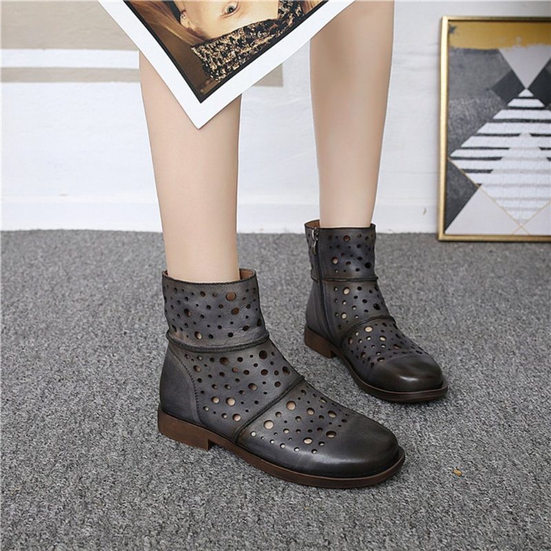 Hule Retro Casual Short Boots