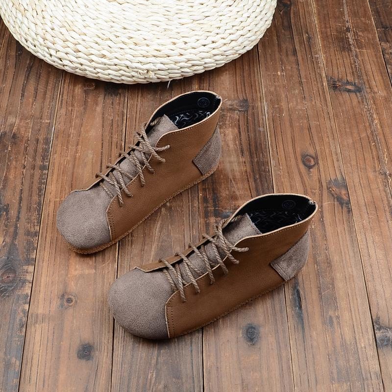 Nye Høst Flat Retro Komfortable Casual Boots