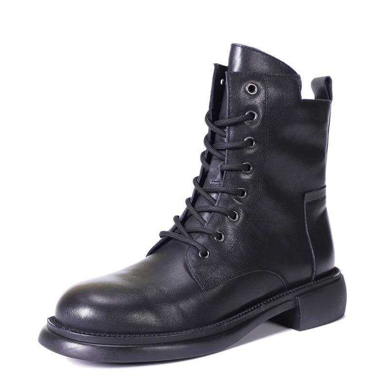 Winter Retro Casual Leather Soft Sole Leather Boots