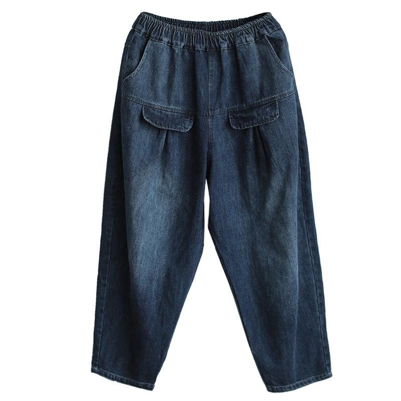 Retro Cute Cotton Denim Harem Pants