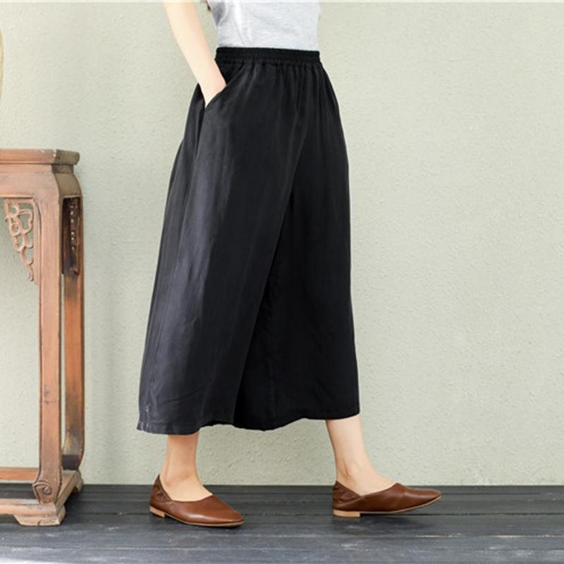 Summer Retro Loose Wide Leg Bukser