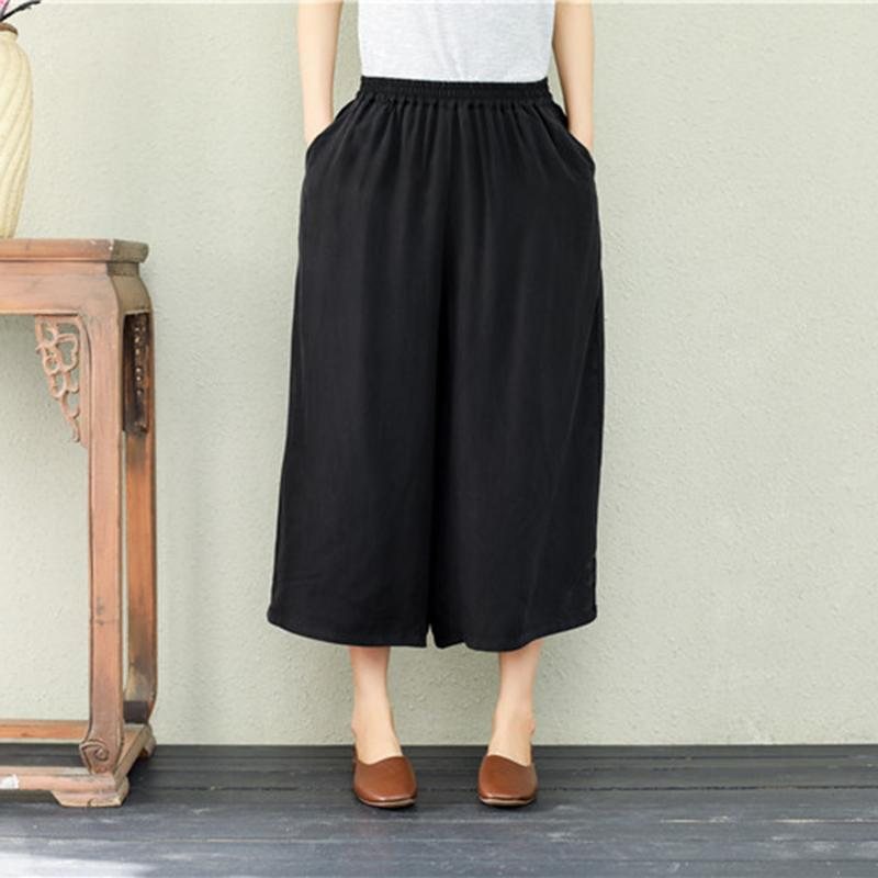 Summer Retro Loose Wide Leg Bukser