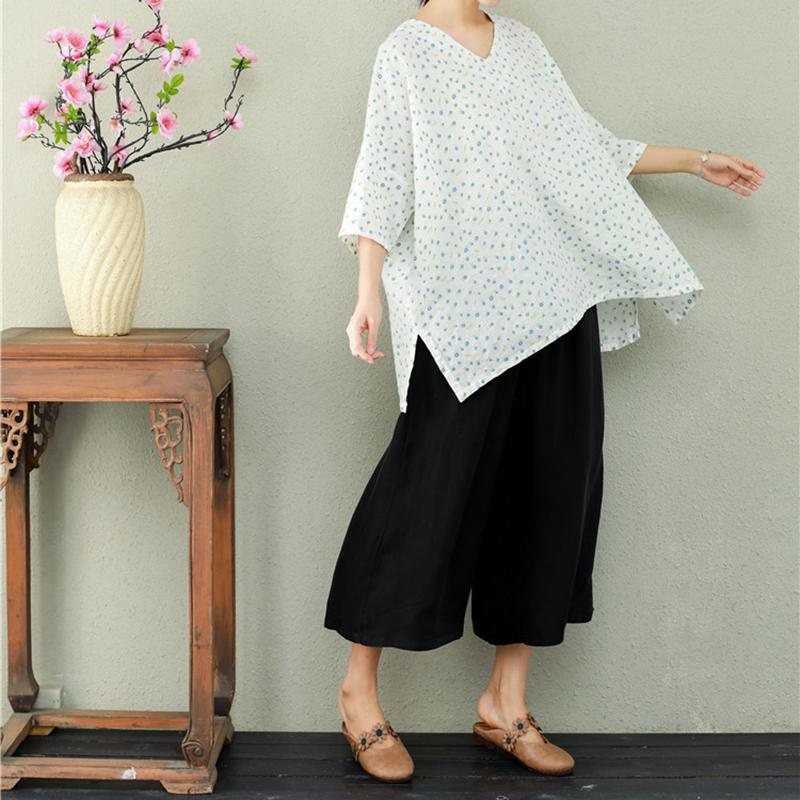 Summer Retro Loose Wide Leg Bukser