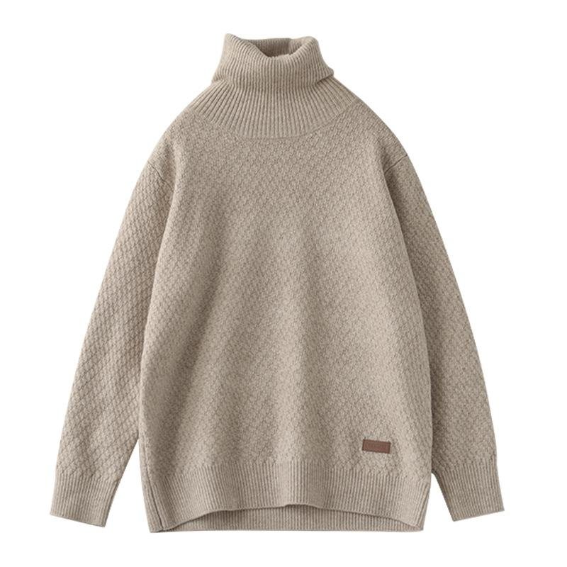 Høst Vinter Dame Retro Casual Turtleneck Genser