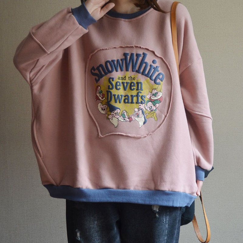 Sweatshirt Med Snøhvit Seven Dwarfs Print