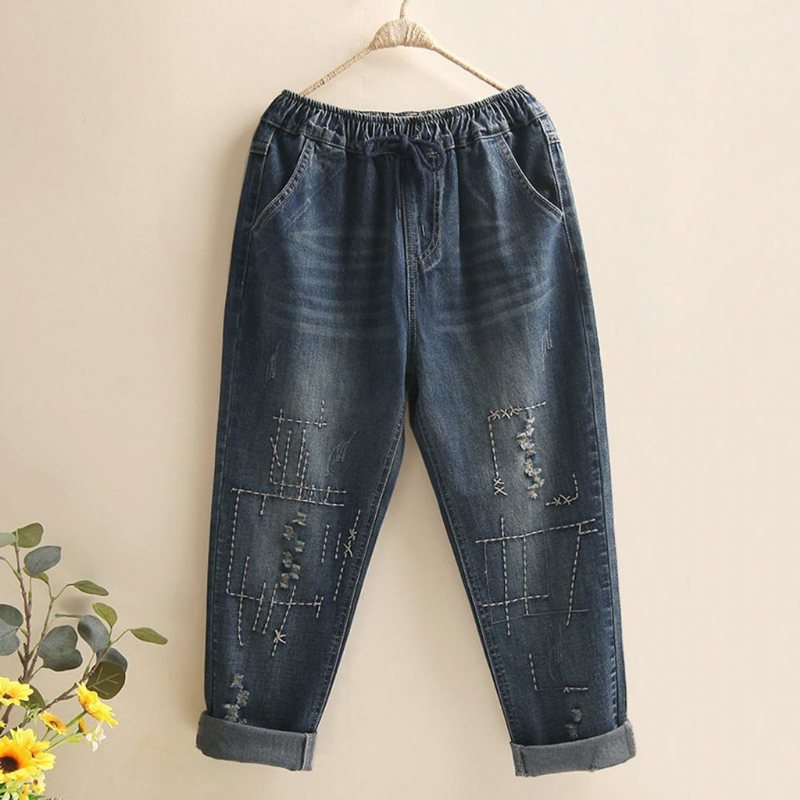 Broderte Ragged Jeans