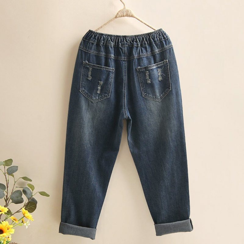 Broderte Ragged Jeans