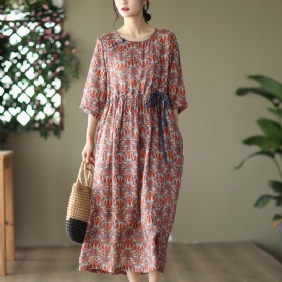 Summer Vintage Casual Loose Floral Linkjole