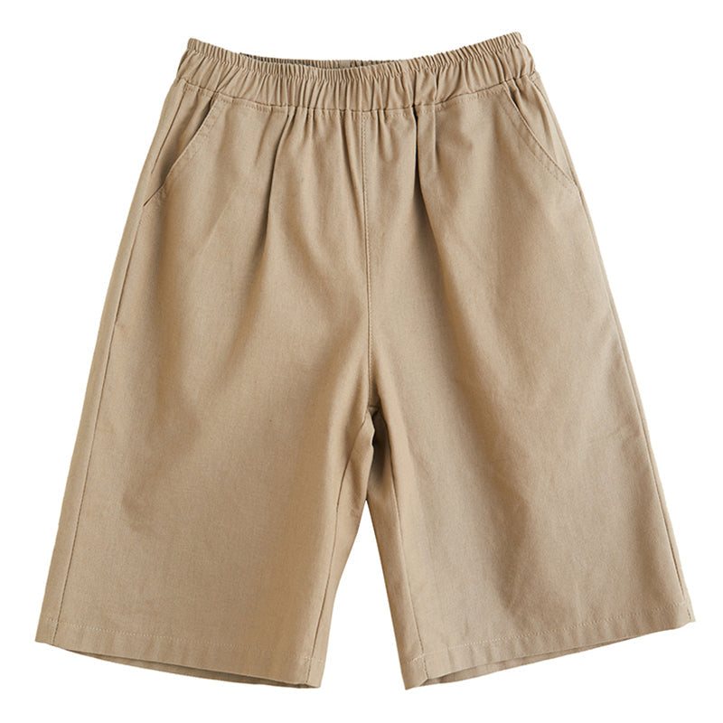 Dame Sommer Høy Midje Lin Casual Shorts