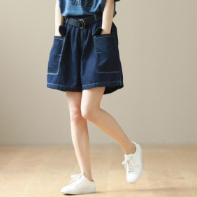 Dame Summer Large Size Cotton Denim Shorts