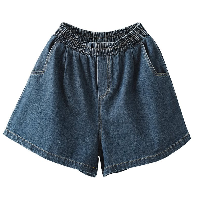 Dame Summer Retro Loose Cotton Denim Shorts