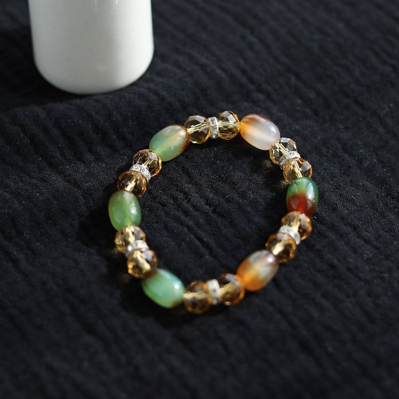 Retro Beaded Håndlaget Crystal Agate Armbånd