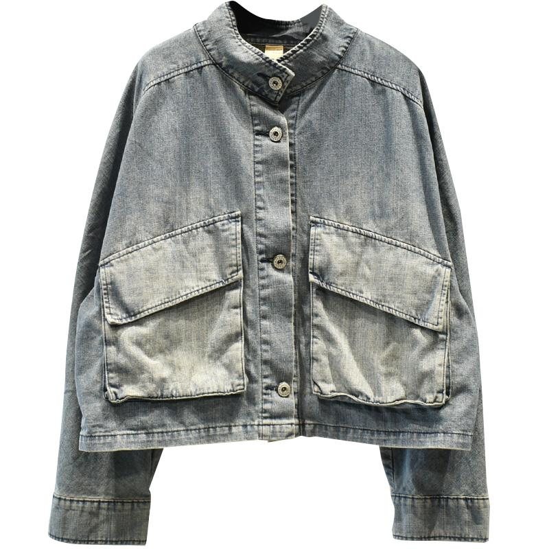 Harajuku Frakk Retro Denim Cardigan Frakk