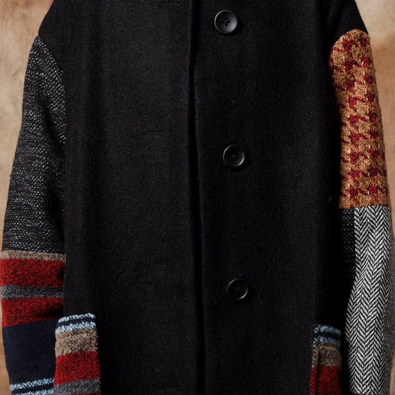 Høst Vinter Ull Vintage Cardigan Ull Kåpe