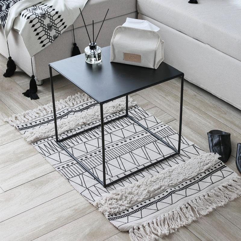 Nordisk Marokkansk Teppe Gulvmatte Geometrisk Tassel Teppe