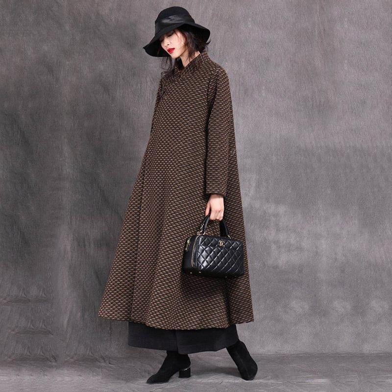 Vintage Loose Plus Size Elegant Woolen Frakk