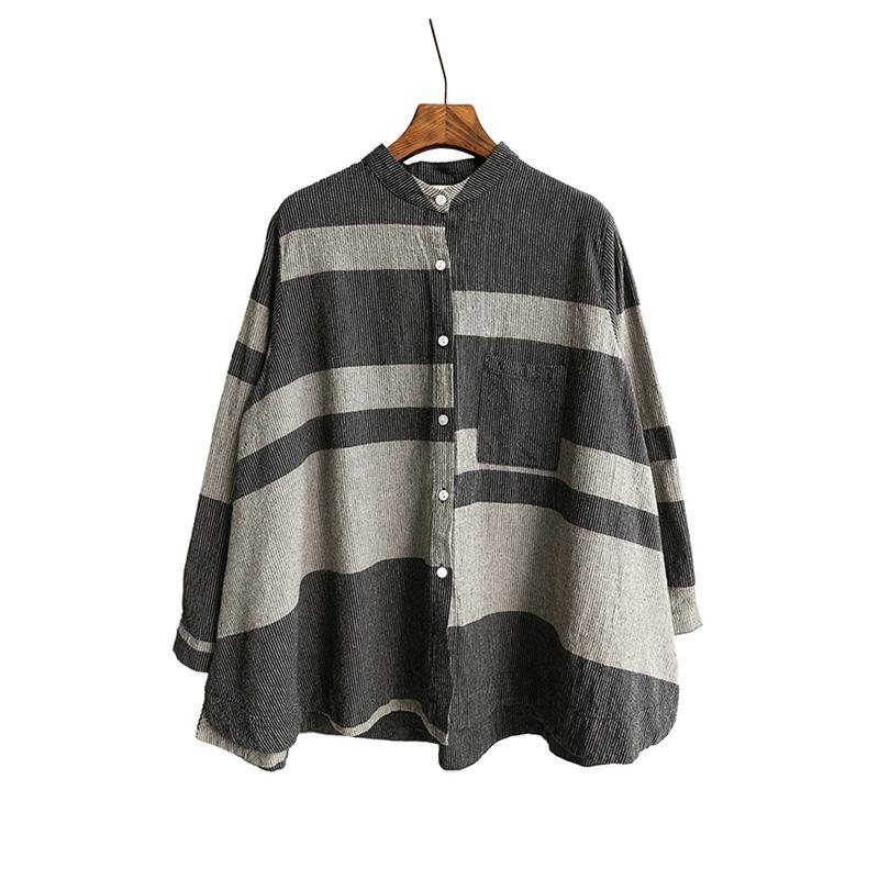 Casual Garnfarget Lin Stripe Shirt