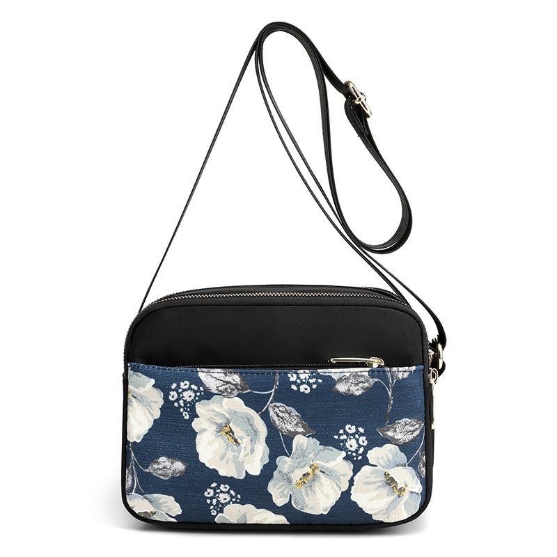 Casual Retro Floral Print Canvas Mini Bag