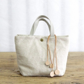 Corduroy Solid Canvas Casual Bag Håndveske