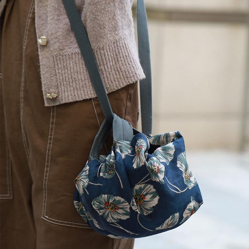 Etnisk Retro Floral Håndveske Messenger Bag