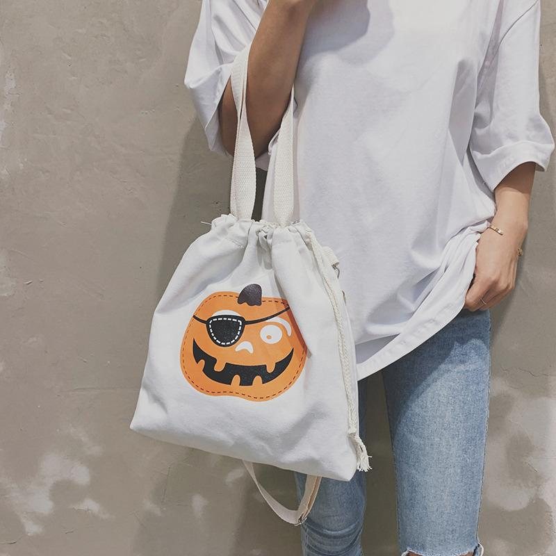 Halloween Canvas Kapasitet Candy Casual Bag