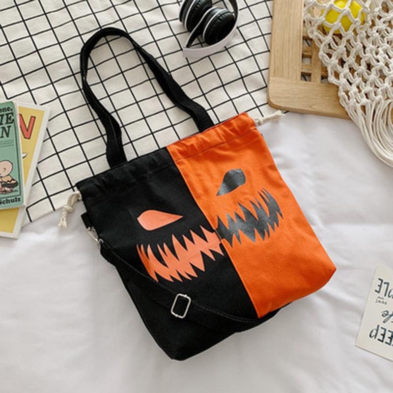 Halloween Canvas Kapasitet Candy Casual Bag