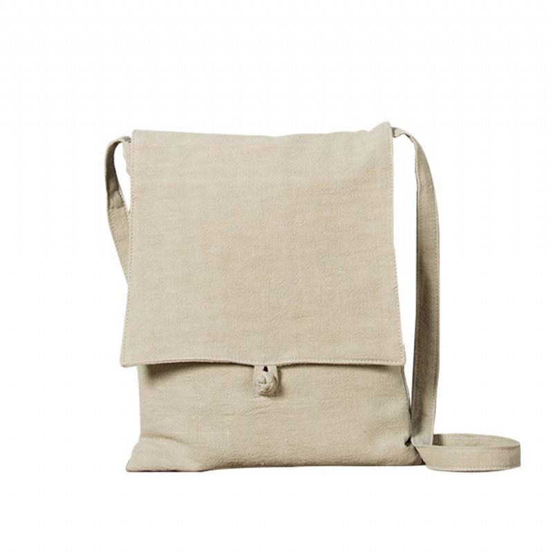 Retro Solid Simple Crossbody Bag Skulderveske Med Knop Knot