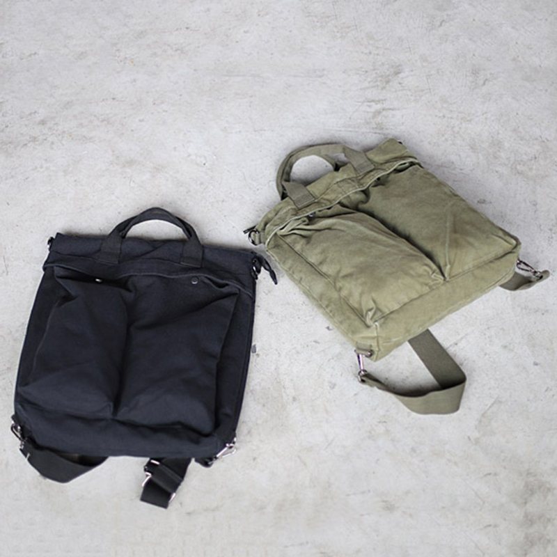 Rich Features Canvas Casual Messager Bag Skulderveske